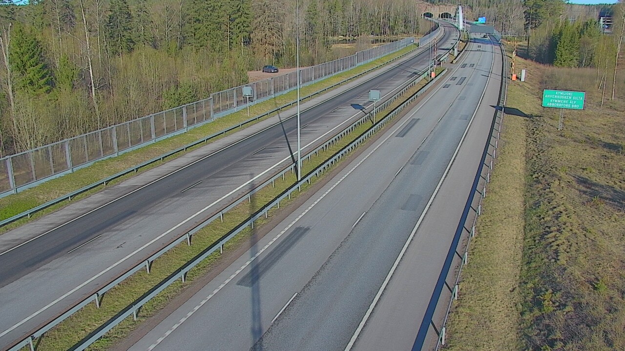 Kelikamerat Kuva Tie 7 Pyhtää Markkinamäki, puomi, itä, Pyhtää, Kymenlaakso