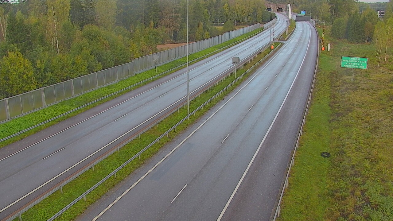 Weather Camera Image Väg 7 Pyttis Marnadsbacken , bom, öst, Pyhtää, Kymenlaakso