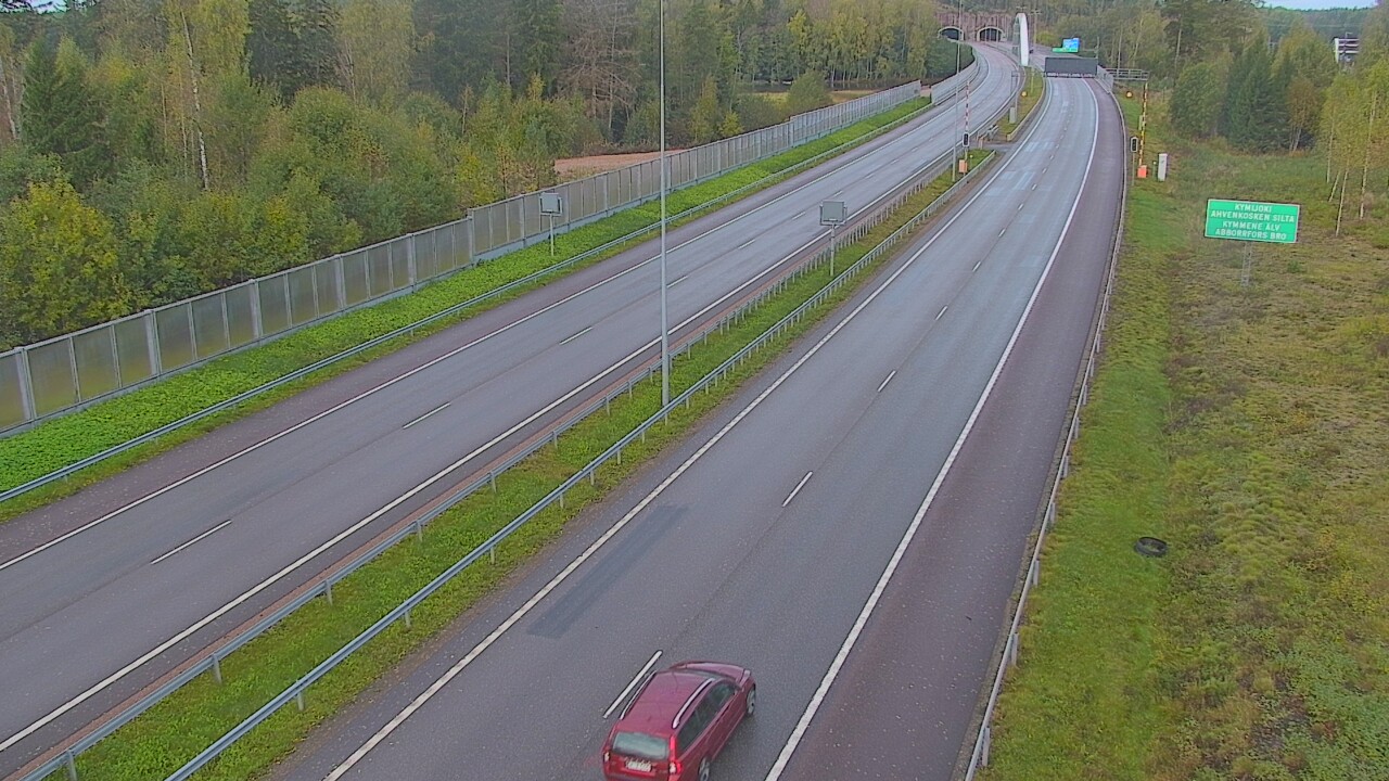Weather Camera Image Väg 7 Pyttis Marnadsbacken , bom, öst, Pyhtää, Kymenlaakso