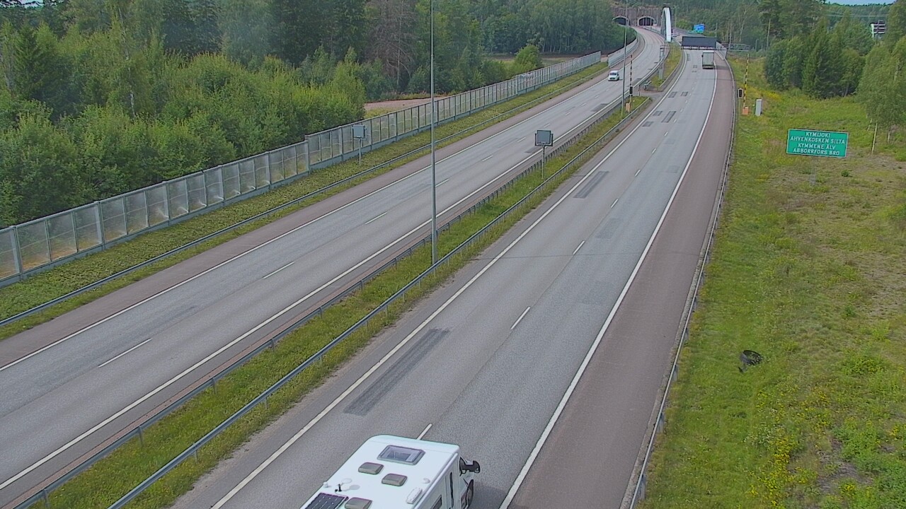 Kelikamerat Kuva Tie 7 Pyhtää Markkinamäki, puomi, itä, Pyhtää, Kymenlaakso