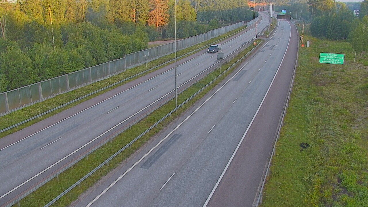 Kelikamerat Kuva Tie 7 Pyhtää Markkinamäki, puomi, itä, Pyhtää, Kymenlaakso