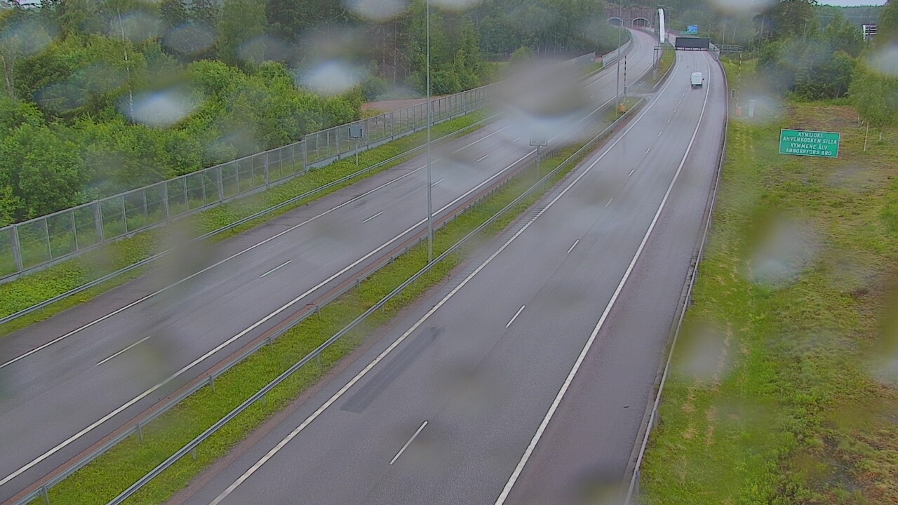 Weather Camera Image Väg 7 Pyttis Marnadsbacken , bom, öst, Pyhtää, Kymenlaakso