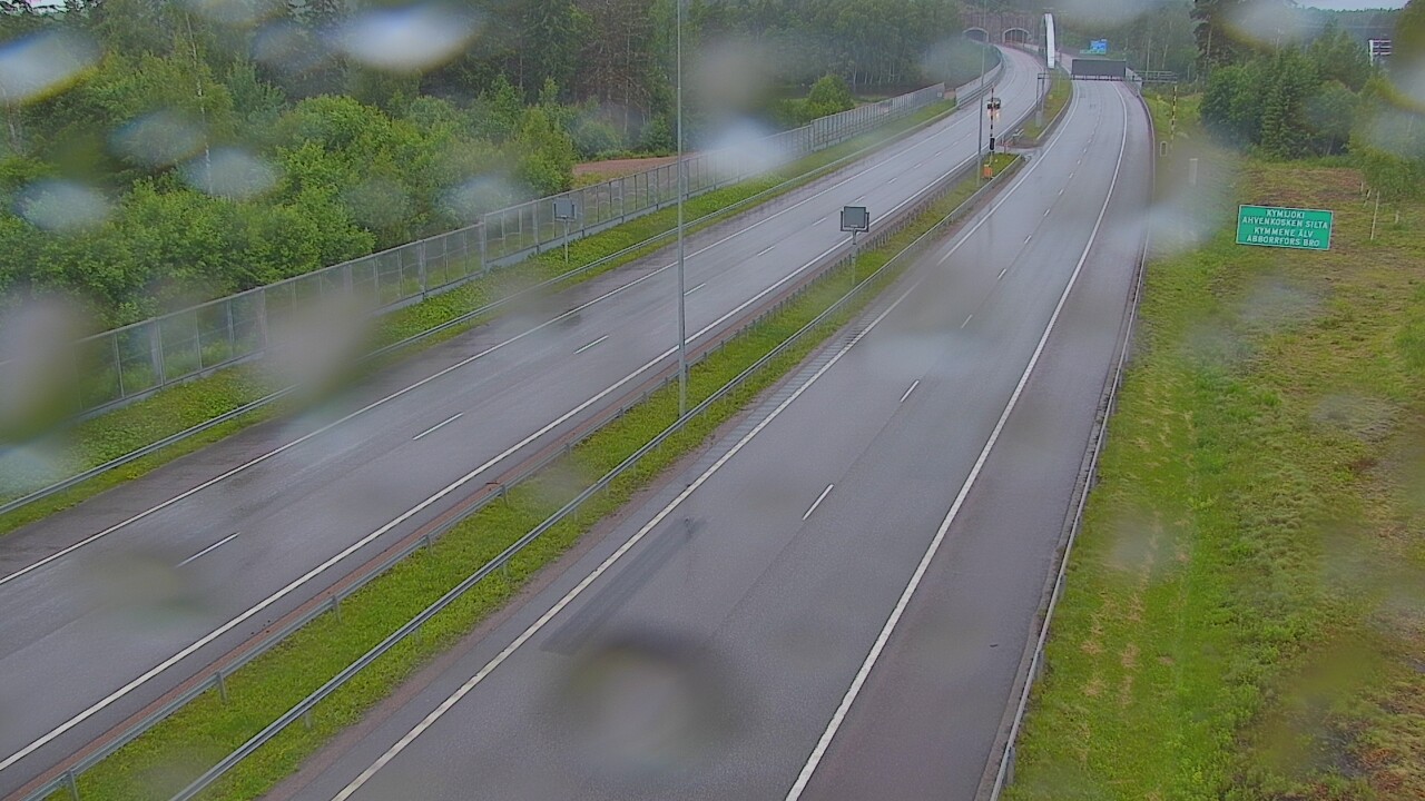 Weather Camera Image Väg 7 Pyttis Marnadsbacken , bom, öst, Pyhtää, Kymenlaakso