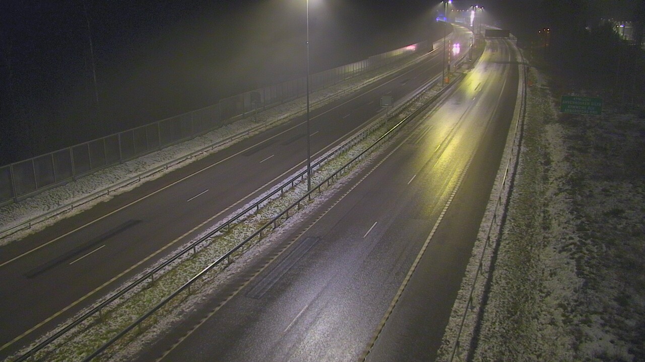 Weather Camera Image Väg 7 Pyttis Marnadsbacken , bom, öst, Pyhtää, Kymenlaakso