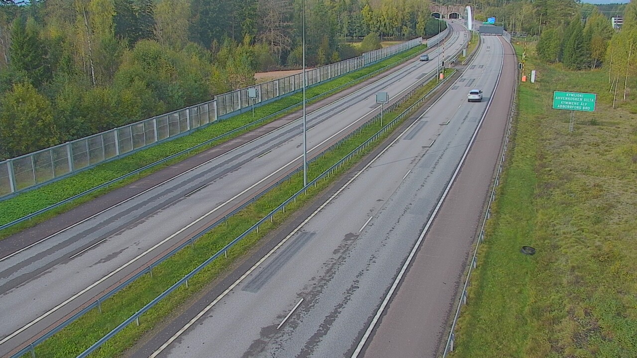 Weather Camera Image Väg 7 Pyttis Marnadsbacken , bom, öst, Pyhtää, Kymenlaakso