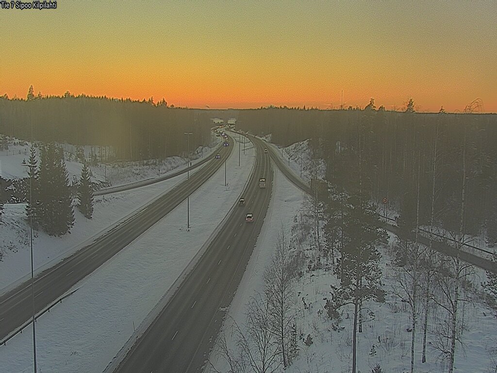 Weather Camera Image Road 7 Sipoo Kilpilahti, Sipoo, Uusimaa