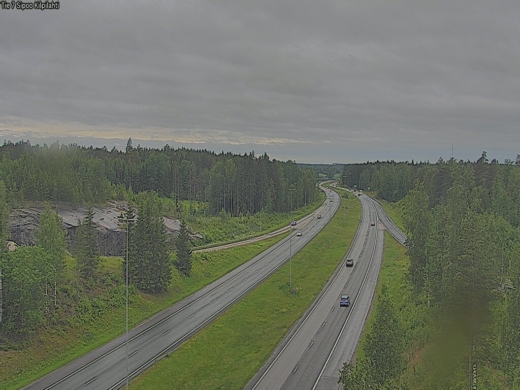 Weather Camera Image Väg 7 Sibbo Sköldvik, Sipoo, Uusimaa