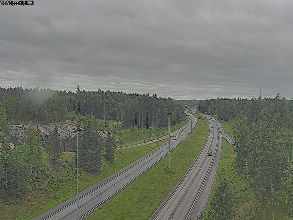 Weather Camera Image Väg 7 Sibbo Sköldvik, Sipoo, Uusimaa