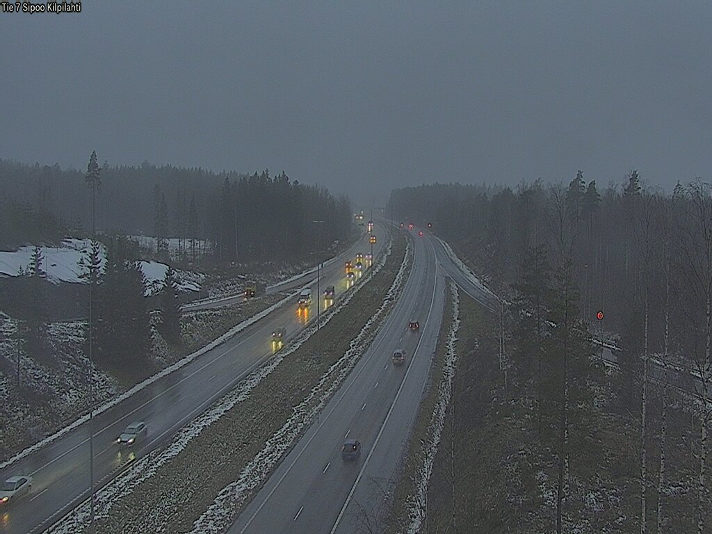 Weather Camera Image Väg 7 Sibbo Sköldvik, Sipoo, Uusimaa