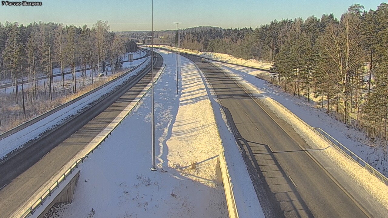 Weather Camera Image Väg 7 Borgå Skarpens, Porvoo, Uusimaa