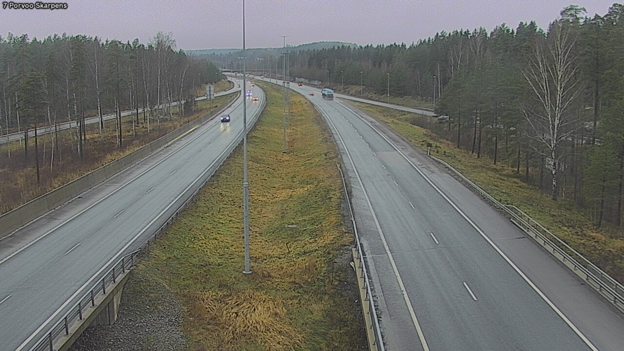 Weather Camera Image Väg 7 Borgå Skarpens, Porvoo, Uusimaa
