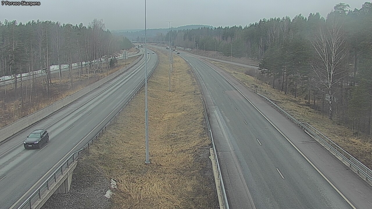 Weather Camera Image Road 7 Porvoo Skarpens, Porvoo, Uusimaa