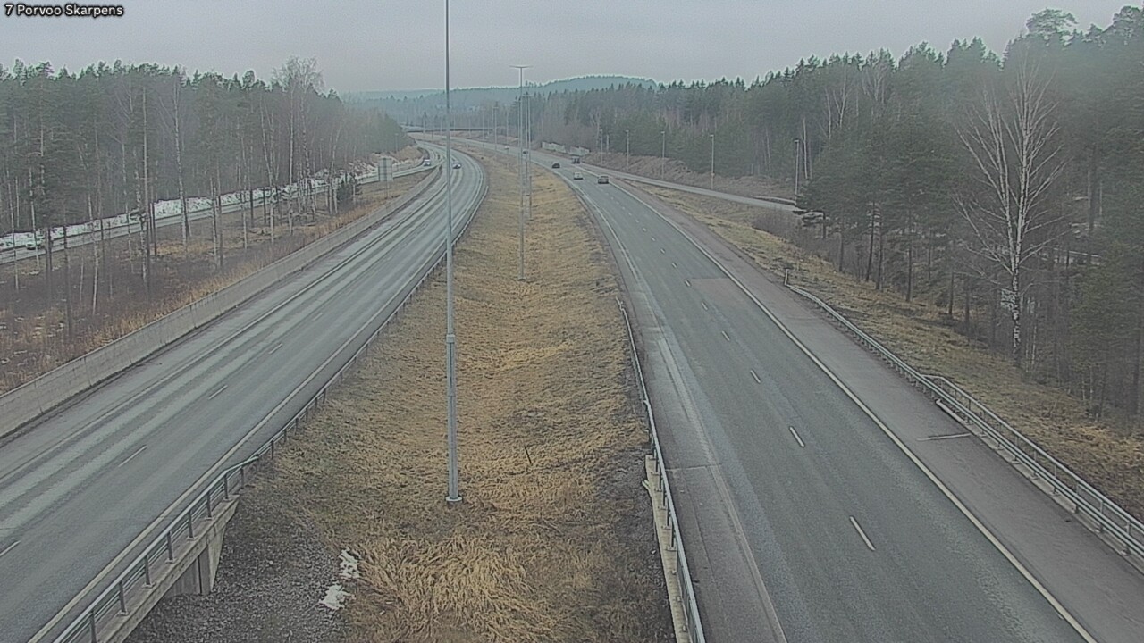 Weather Camera Image Väg 7 Borgå Skarpens, Porvoo, Uusimaa
