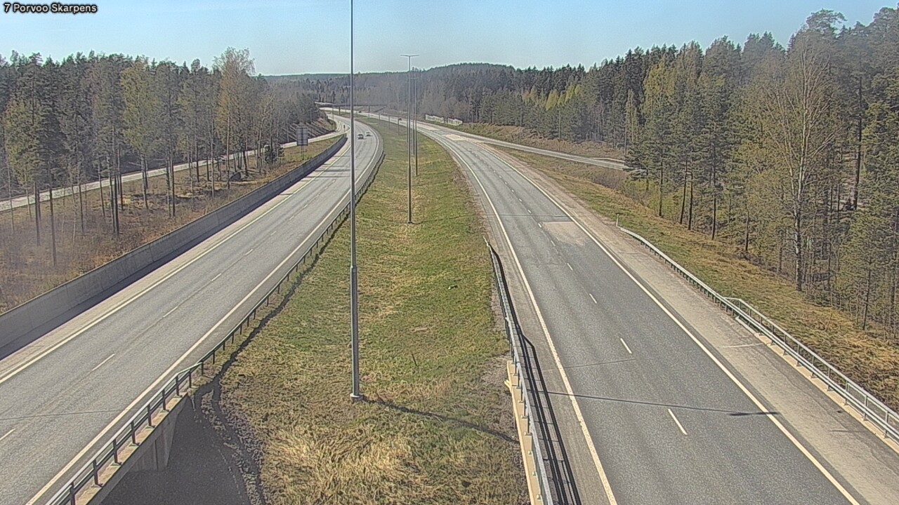 Weather Camera Image Road 7 Porvoo Skarpens, Porvoo, Uusimaa
