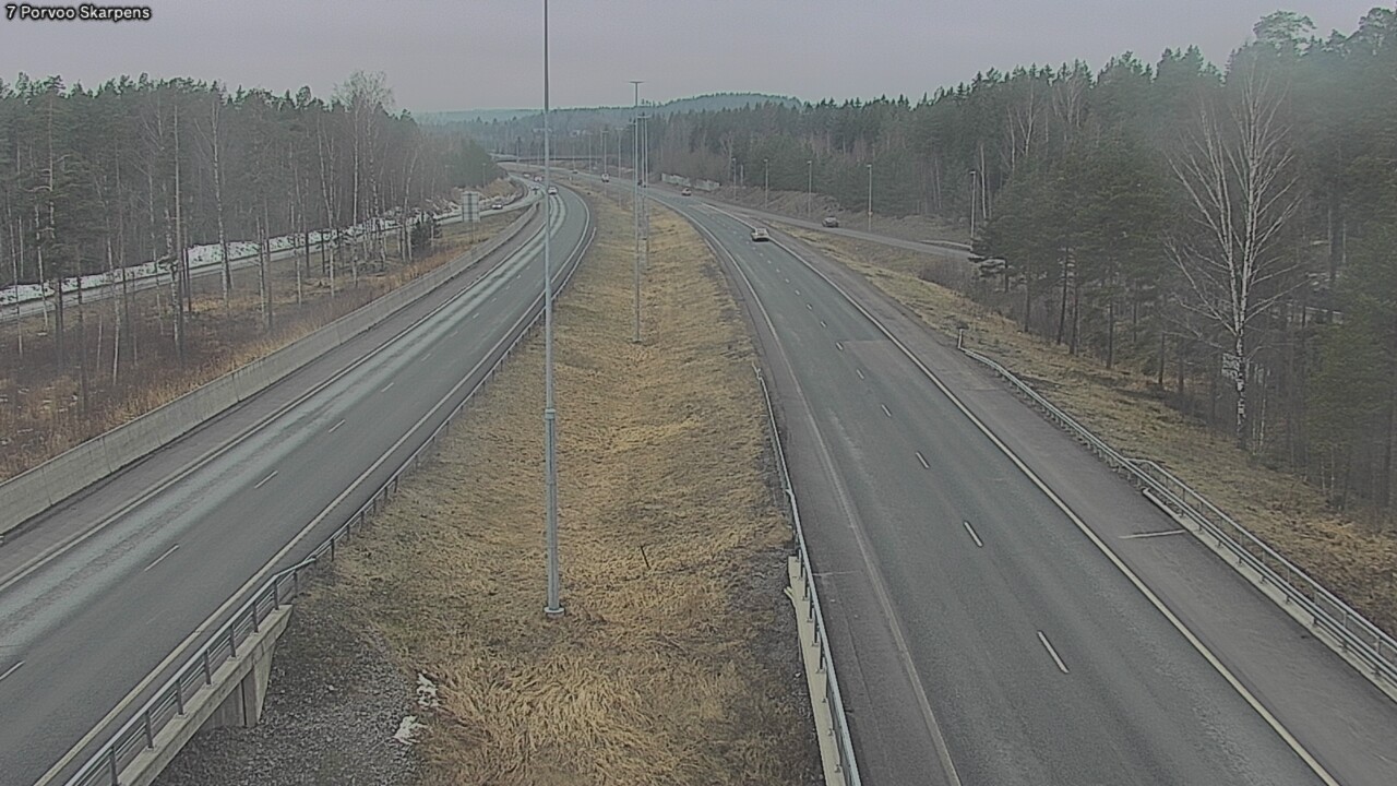 Weather Camera Image Road 7 Porvoo Skarpens, Porvoo, Uusimaa
