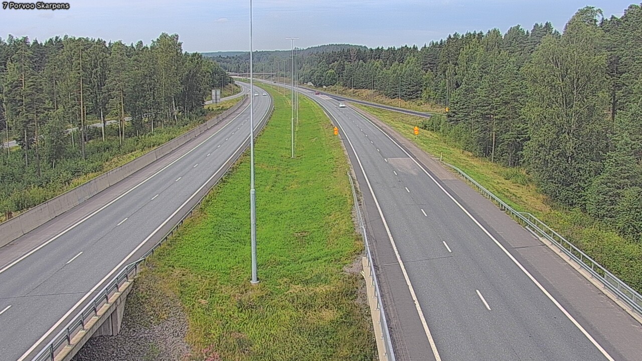 Weather Camera Image Road 7 Porvoo Skarpens, Porvoo, Uusimaa