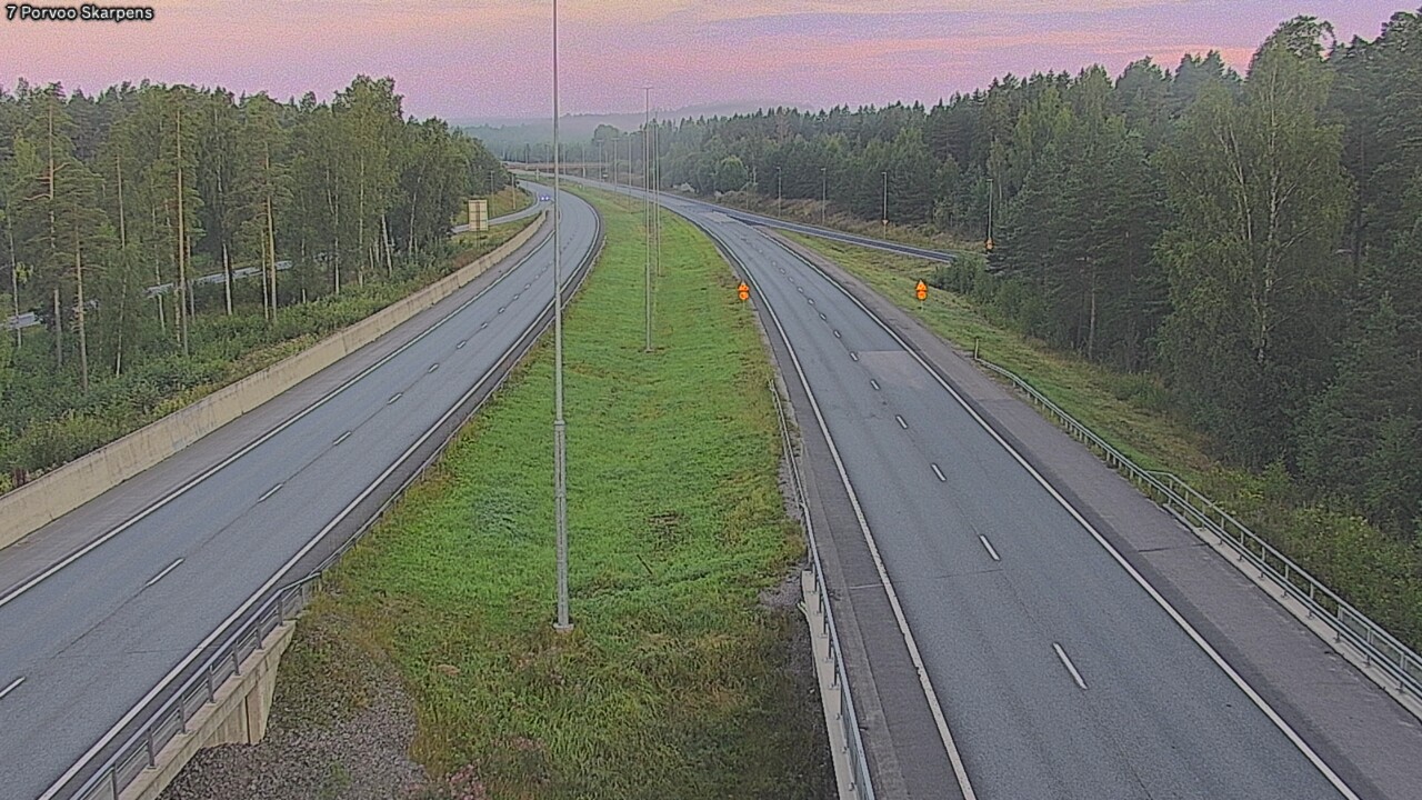 Weather Camera Image Road 7 Porvoo Skarpens, Porvoo, Uusimaa