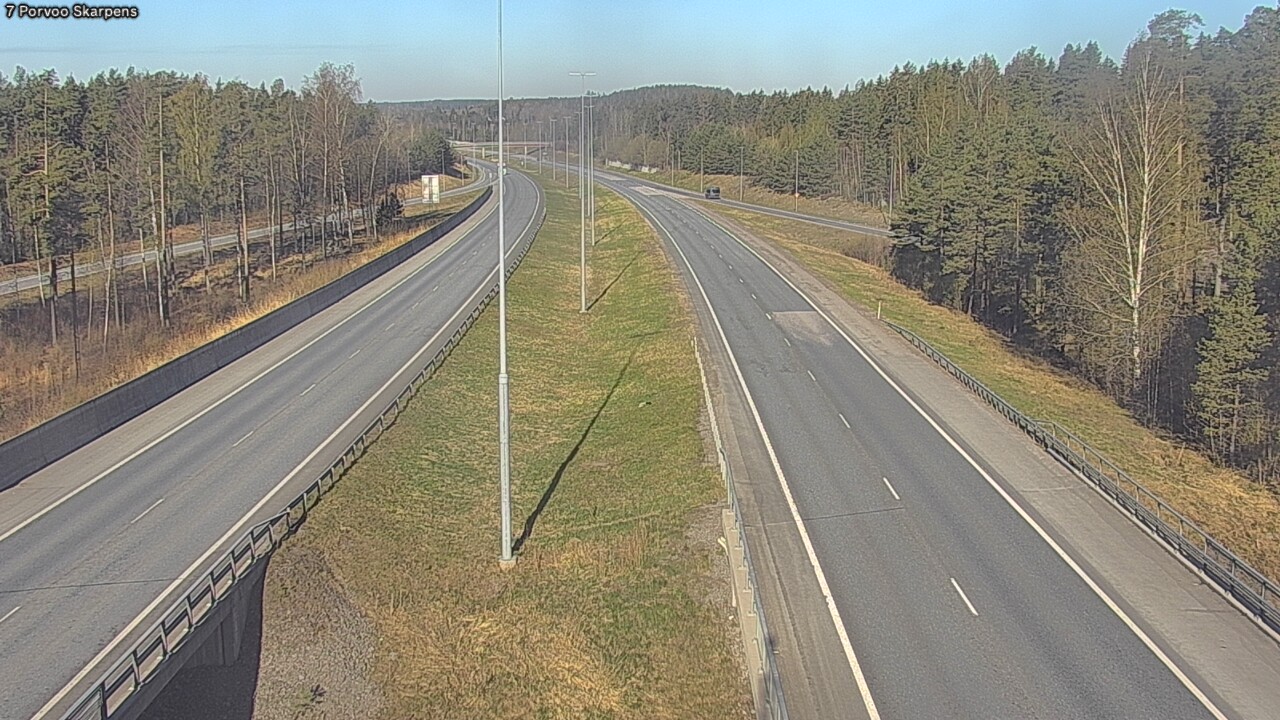 Weather Camera Image Road 7 Porvoo Skarpens, Porvoo, Uusimaa