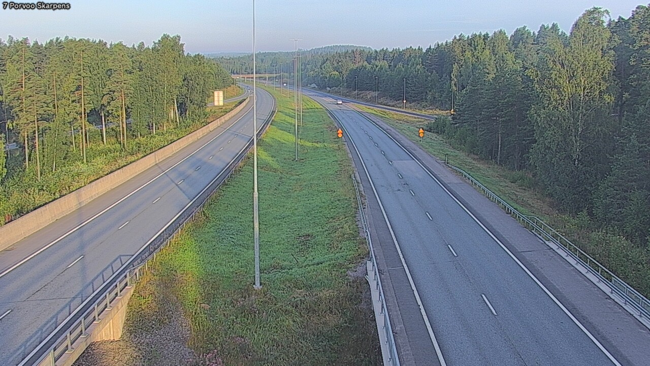 Weather Camera Image Road 7 Porvoo Skarpens, Porvoo, Uusimaa