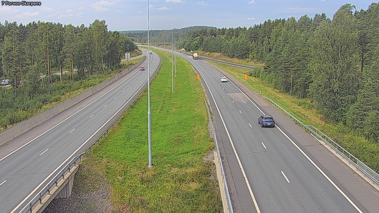 Weather Camera Image Road 7 Porvoo Skarpens, Porvoo, Uusimaa