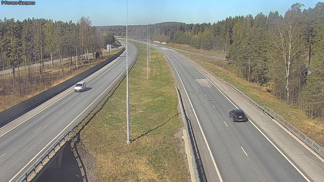 Weather Camera Image Road 7 Porvoo Skarpens, Porvoo, Uusimaa