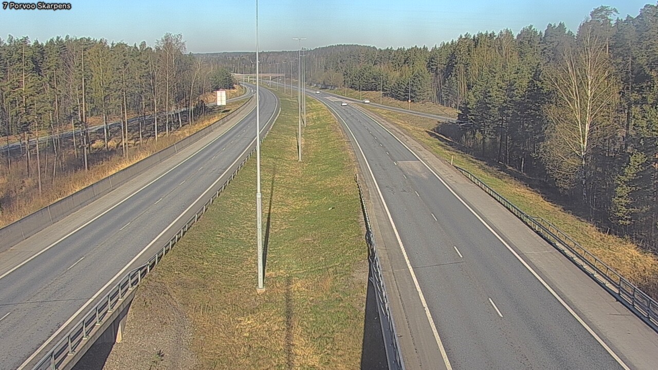 Weather Camera Image Road 7 Porvoo Skarpens, Porvoo, Uusimaa