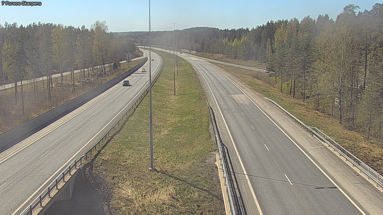 Weather Camera Image Road 7 Porvoo Skarpens, Porvoo, Uusimaa