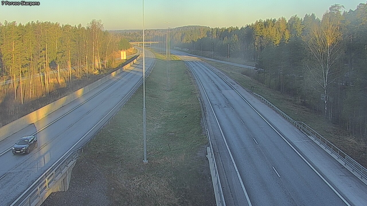 Weather Camera Image Road 7 Porvoo Skarpens, Porvoo, Uusimaa