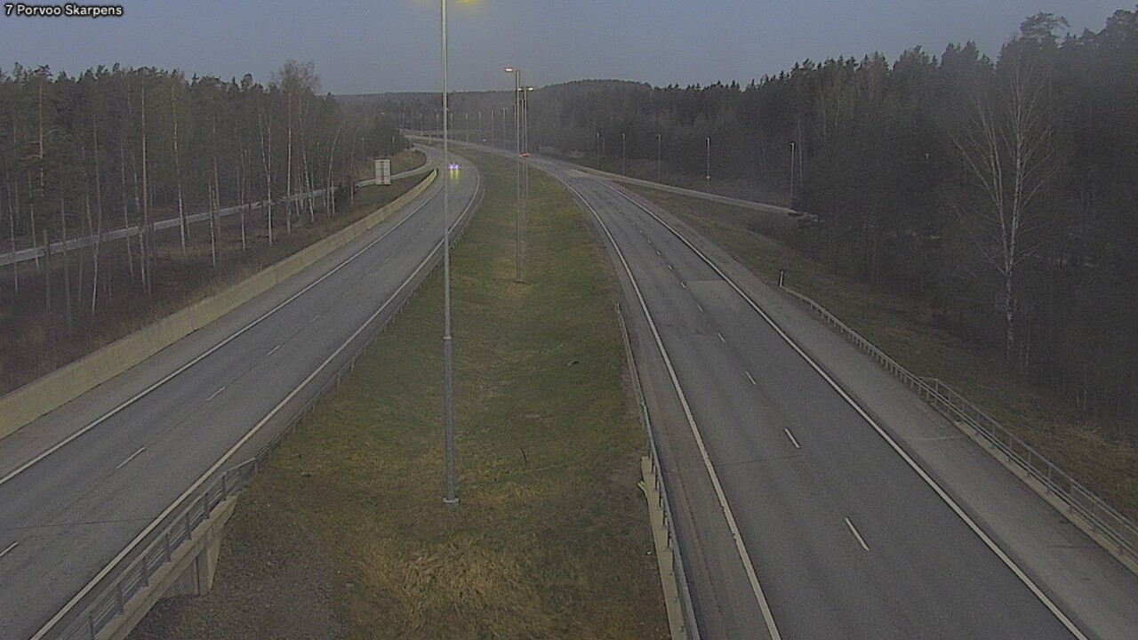 Weather Camera Image Road 7 Porvoo Skarpens, Porvoo, Uusimaa
