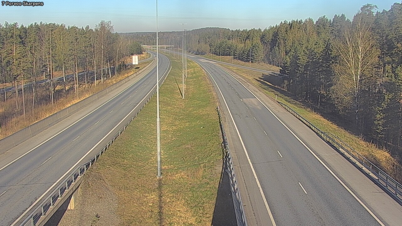 Weather Camera Image Road 7 Porvoo Skarpens, Porvoo, Uusimaa