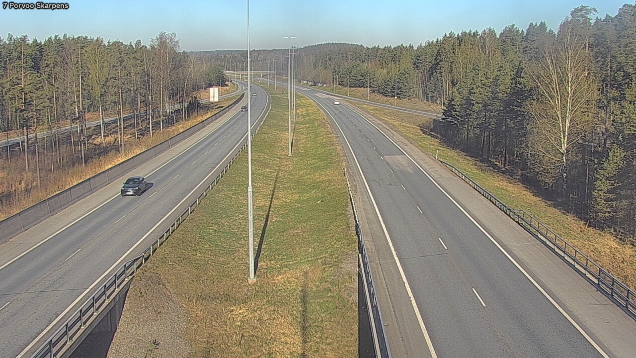 Weather Camera Image Road 7 Porvoo Skarpens, Porvoo, Uusimaa