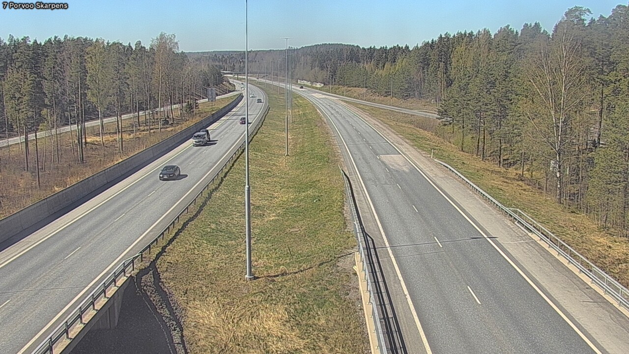 Weather Camera Image Road 7 Porvoo Skarpens, Porvoo, Uusimaa