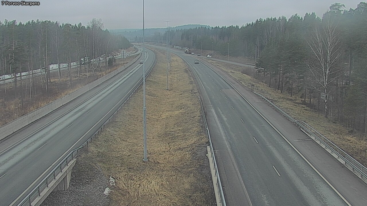 Weather Camera Image Road 7 Porvoo Skarpens, Porvoo, Uusimaa