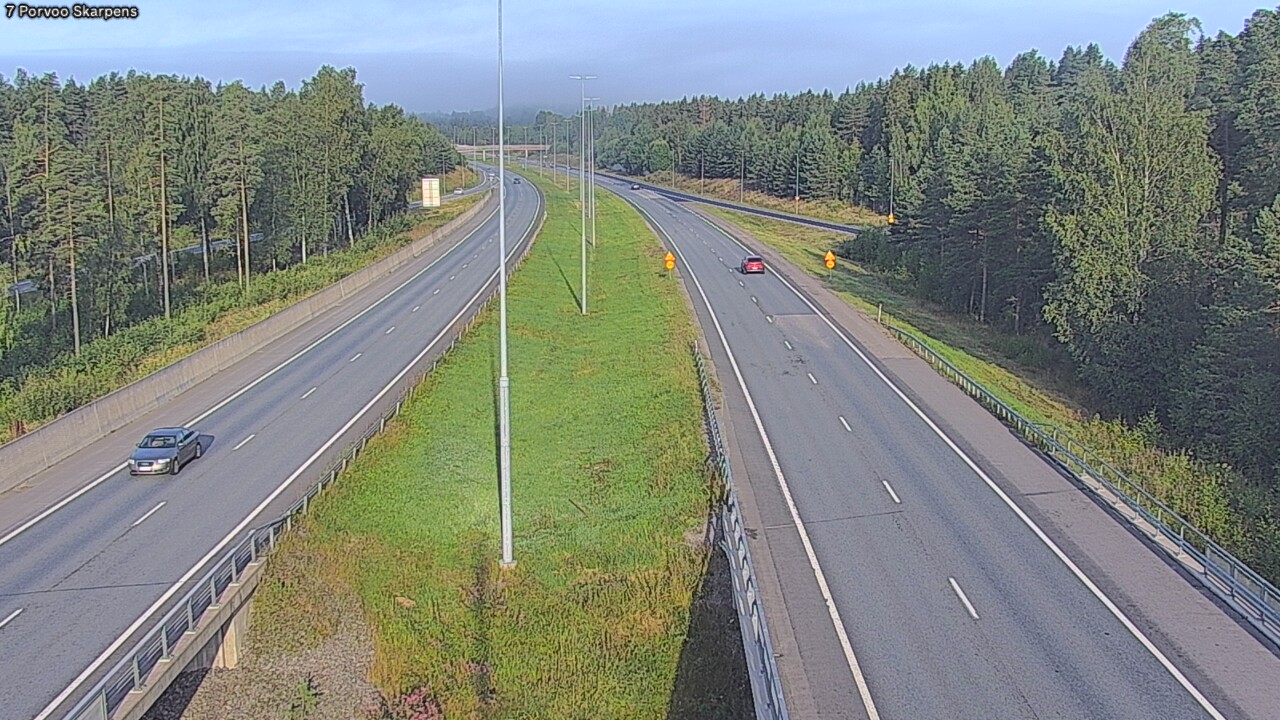 Weather Camera Image Road 7 Porvoo Skarpens, Porvoo, Uusimaa