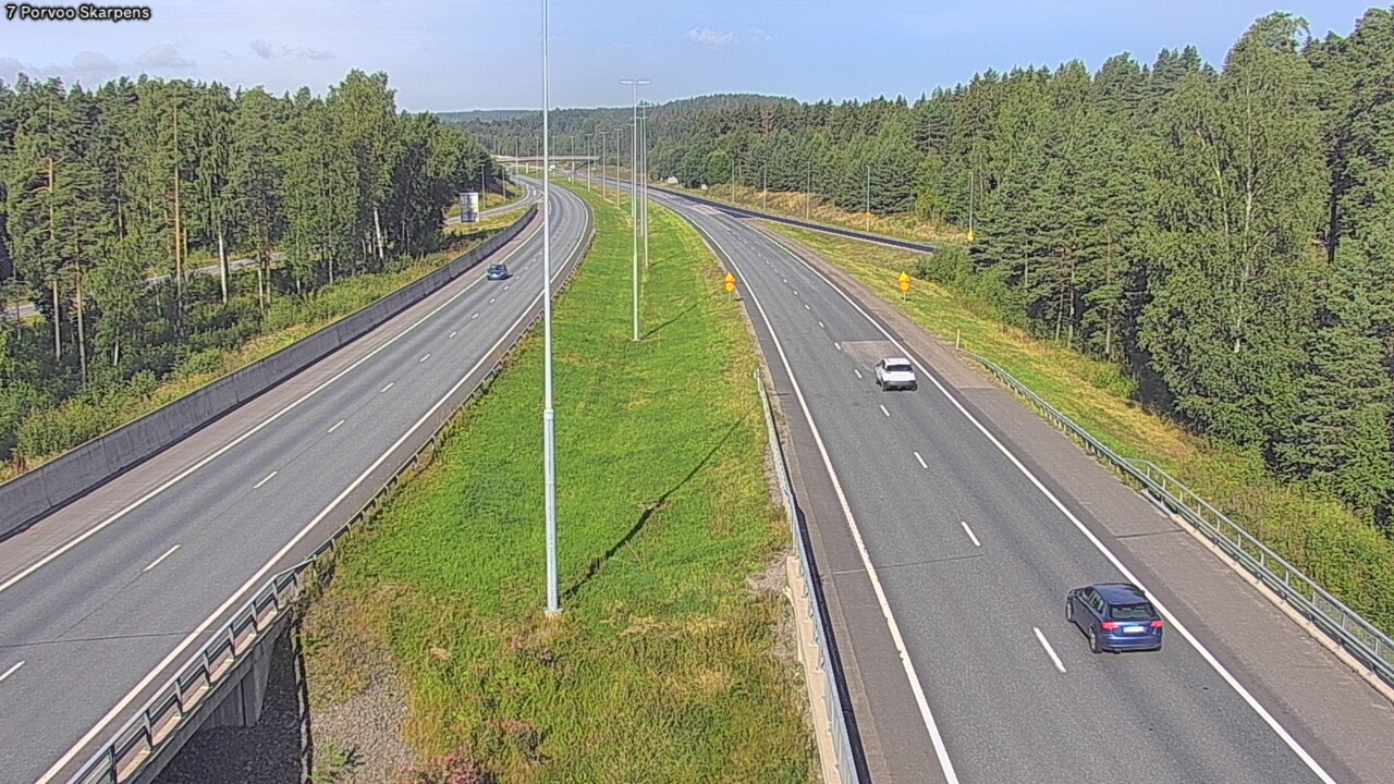 Weather Camera Image Väg 7 Borgå Skarpens, Porvoo, Uusimaa