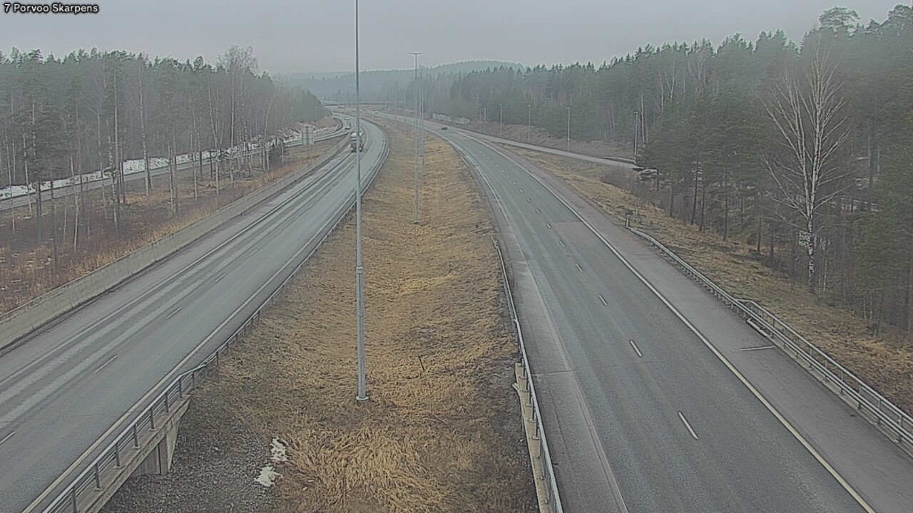 Weather Camera Image Väg 7 Borgå Skarpens, Porvoo, Uusimaa