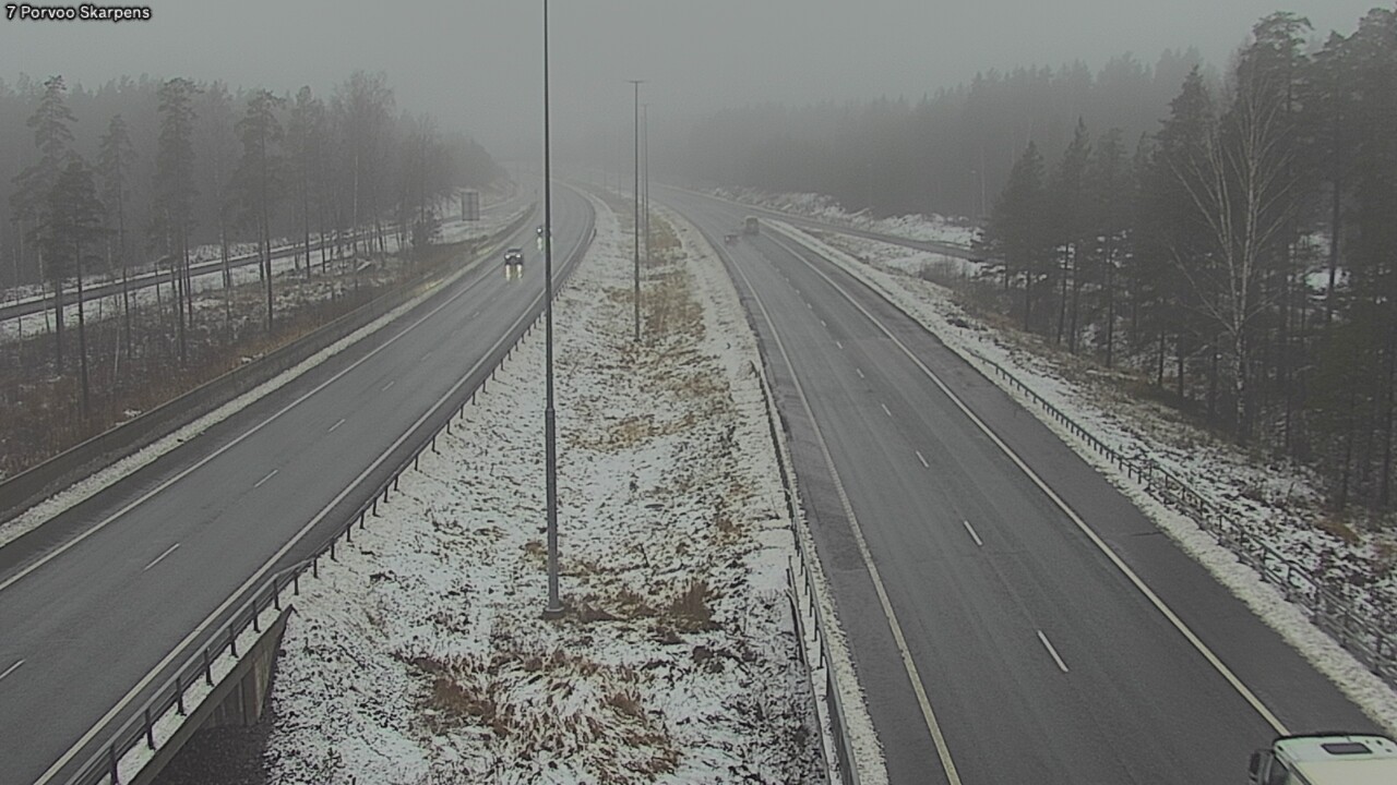 Weather Camera Image Väg 7 Borgå Skarpens, Porvoo, Uusimaa