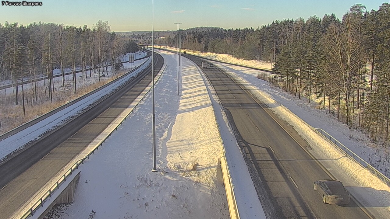 Weather Camera Image Väg 7 Borgå Skarpens, Porvoo, Uusimaa