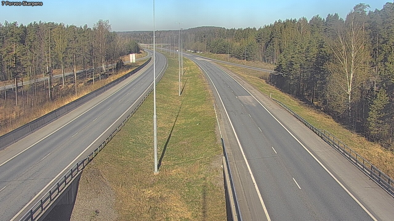 Weather Camera Image Road 7 Porvoo Skarpens, Porvoo, Uusimaa