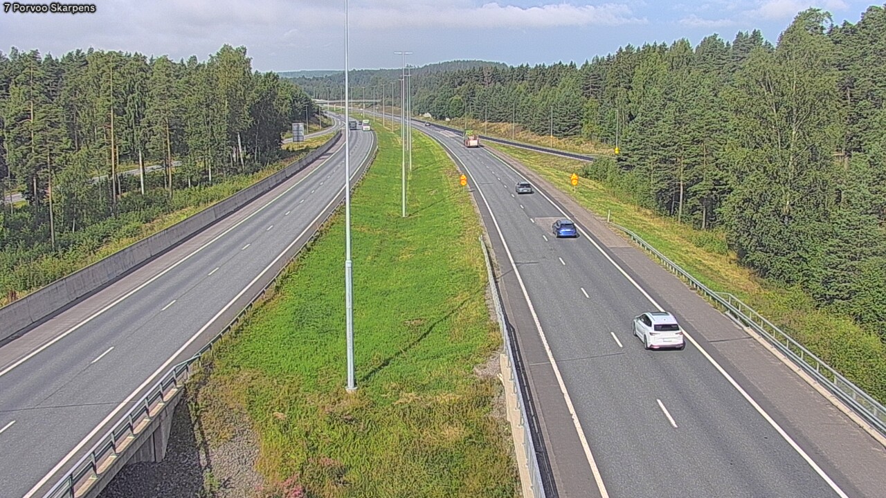 Weather Camera Image Väg 7 Borgå Skarpens, Porvoo, Uusimaa