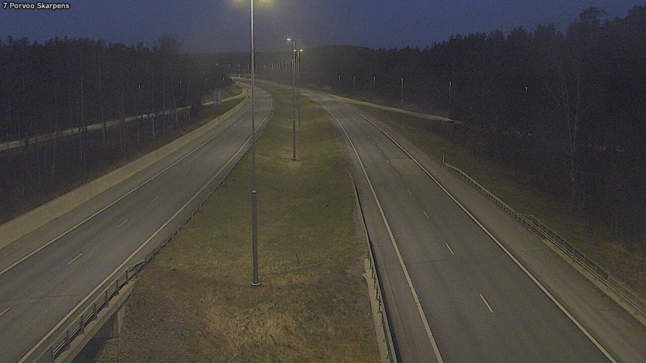 Weather Camera Image Road 7 Porvoo Skarpens, Porvoo, Uusimaa
