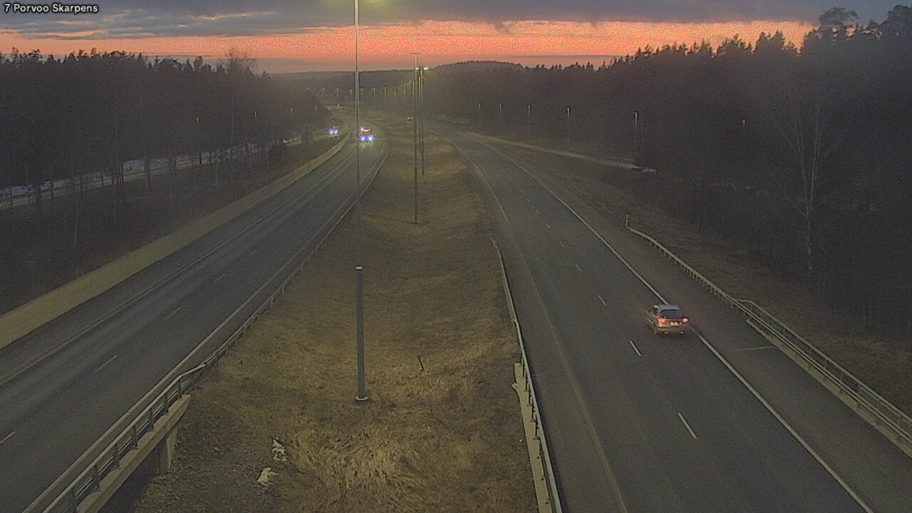 Weather Camera Image Road 7 Porvoo Skarpens, Porvoo, Uusimaa