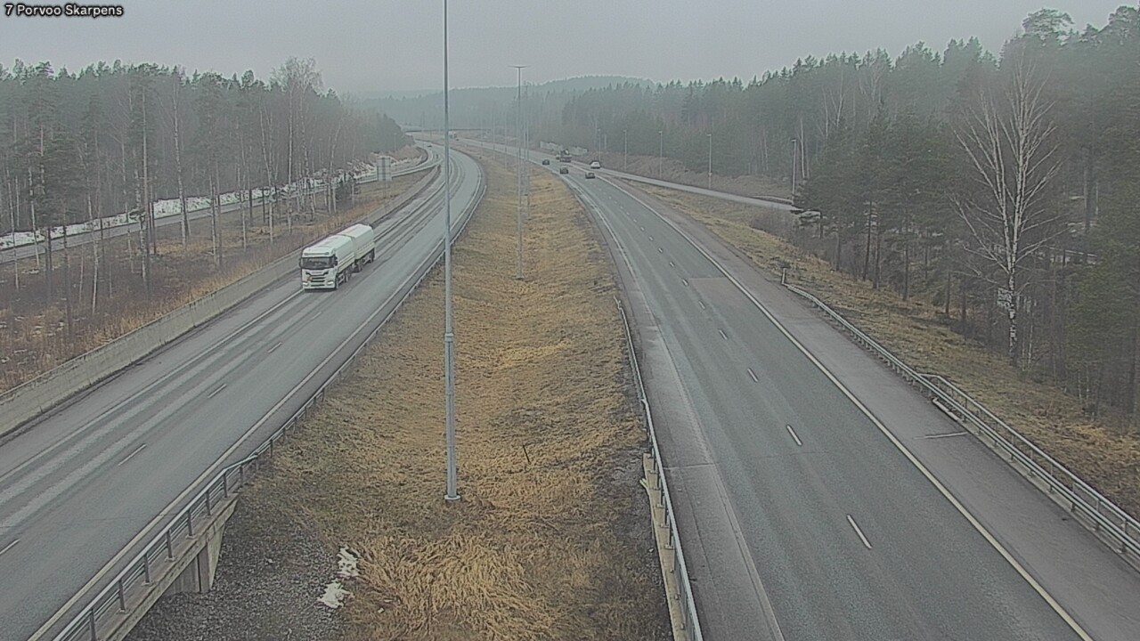 Weather Camera Image Väg 7 Borgå Skarpens, Porvoo, Uusimaa