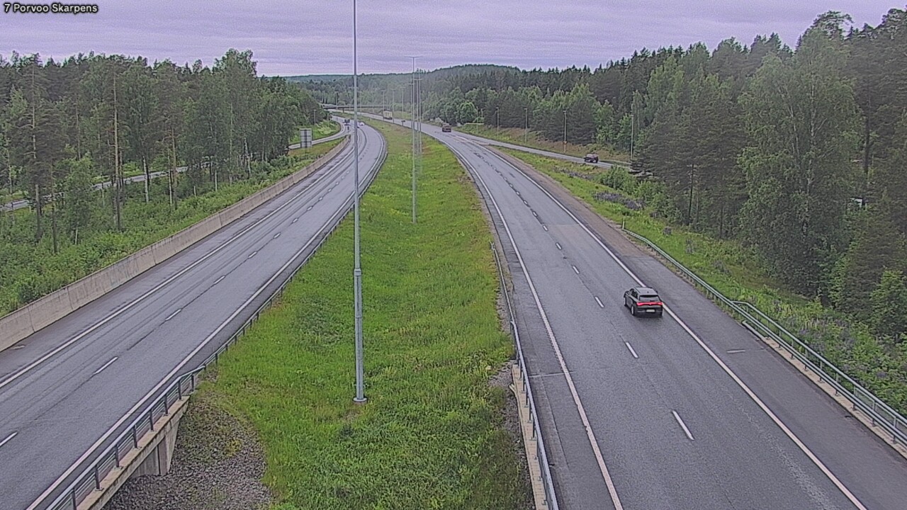 Weather Camera Image Väg 7 Borgå Skarpens, Porvoo, Uusimaa