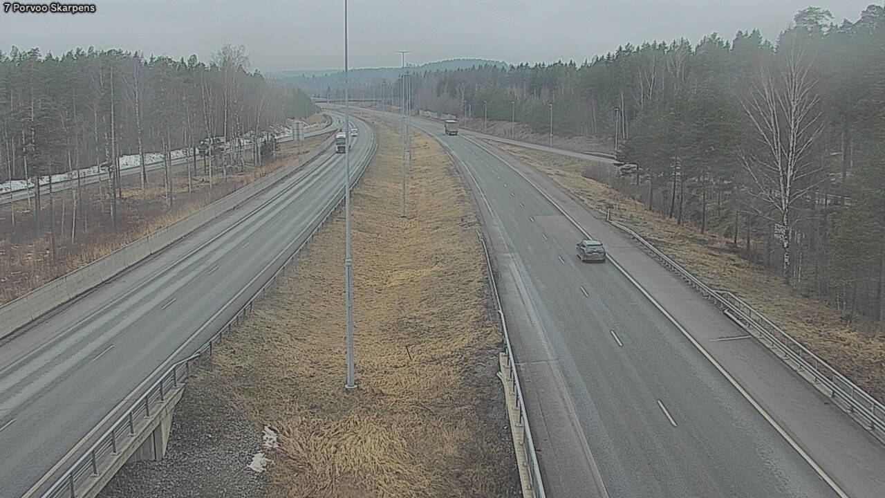 Weather Camera Image Väg 7 Borgå Skarpens, Porvoo, Uusimaa