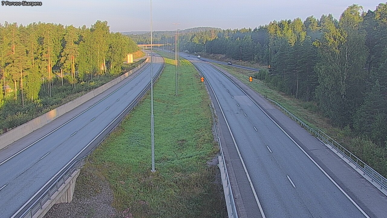 Weather Camera Image Road 7 Porvoo Skarpens, Porvoo, Uusimaa