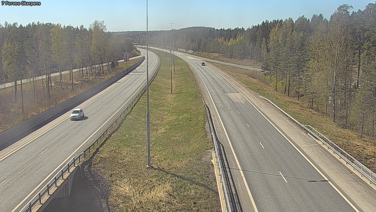 Weather Camera Image Road 7 Porvoo Skarpens, Porvoo, Uusimaa