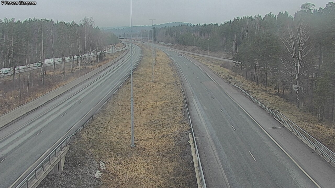 Weather Camera Image Väg 7 Borgå Skarpens, Porvoo, Uusimaa