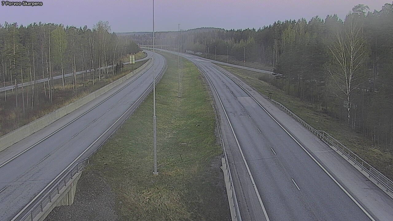 Weather Camera Image Road 7 Porvoo Skarpens, Porvoo, Uusimaa