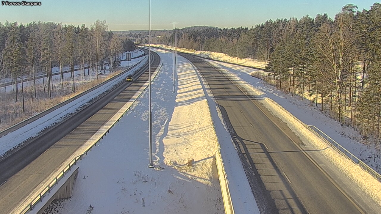 Weather Camera Image Väg 7 Borgå Skarpens, Porvoo, Uusimaa